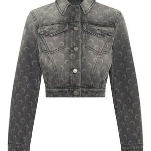 Marine Serre Moon laser denim jacket