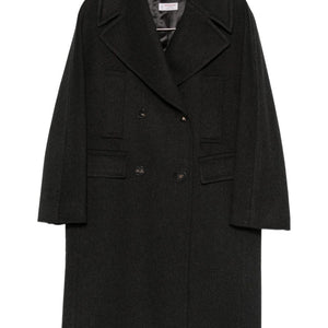 Alberto Biani Wool double-breasted coat