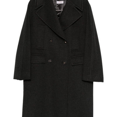 Alberto Biani Wool double-breasted coat