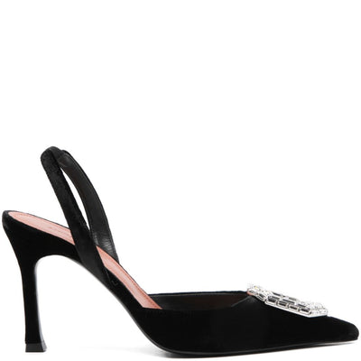 Amina Muaddi Camelia Sling 90