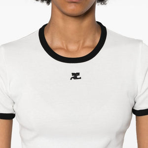 Courreges Pre Logo cotton t-shirt