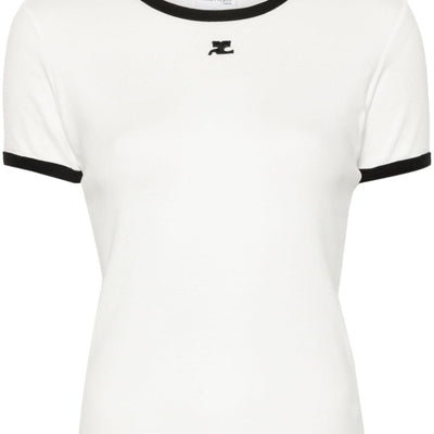 Courreges Pre Logo cotton t-shirt