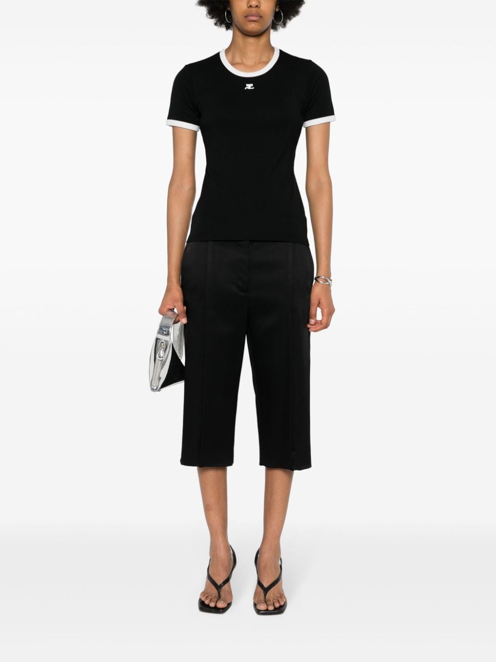 Courreges Pre Logo cotton t-shirt
