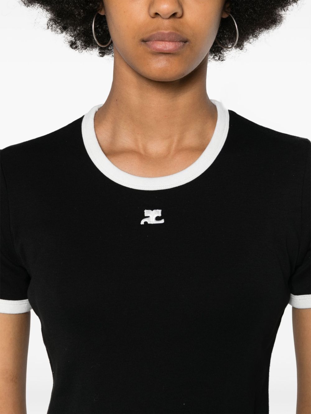 Courreges Pre Logo cotton t-shirt