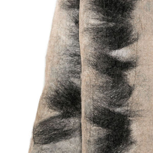 Silvana Manetti Grey Jagged-Edge Scarf.