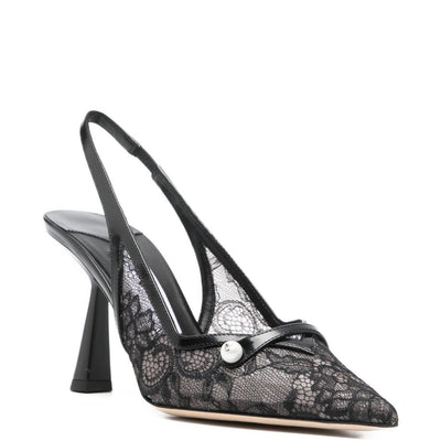 Jimmy Choo Amita 45 patent leather slingback pumps