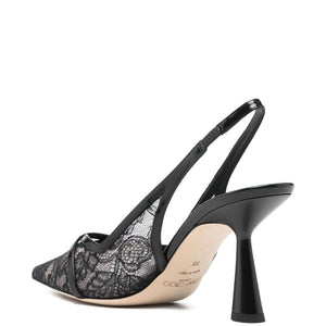 Jimmy Choo Amita 45 patent leather slingback pumps
