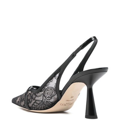 Jimmy Choo Amita 45 patent leather slingback pumps