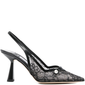 Jimmy Choo Amita 45 patent leather slingback pumps