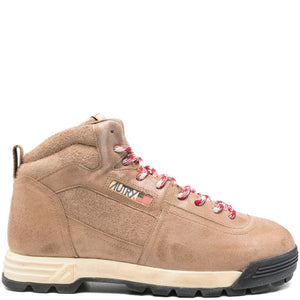 Autry Natural Suede Leather Malga Sneakers.