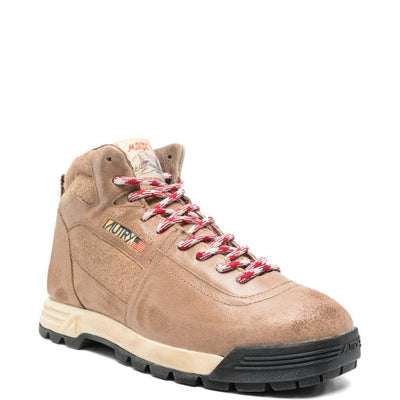 Autry Natural Suede Leather Malga Sneakers.