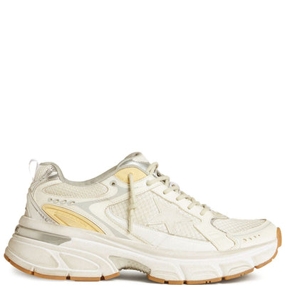 Golden Goose Lightstar Men's white leather and mesh Sneaker