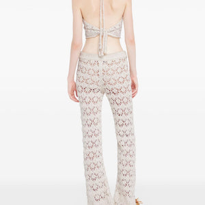 Alanui Lagoon Romance cotton trousers