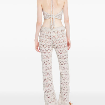 Alanui Lagoon Romance cotton trousers