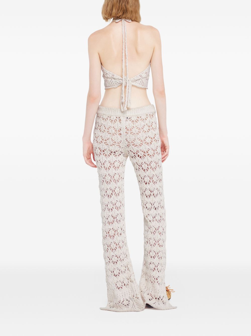Alanui Lagoon Romance cotton trousers
