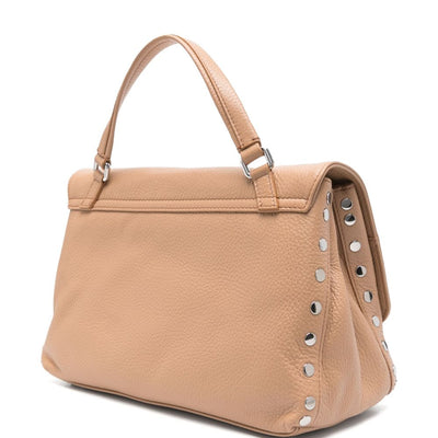 Zanellato Postina® Small Bag In Hammered Leather Brown Cantucci