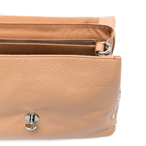 Zanellato Postina® Small Bag In Hammered Leather Brown Cantucci