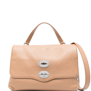 Zanellato Postina® Small Bag In Hammered Leather Brown Cantucci