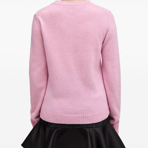 Ganni Wool crewneck sweater