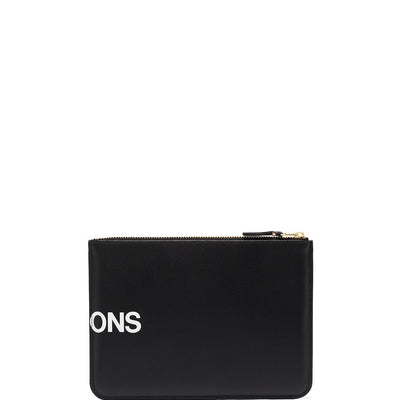 Comme Des Garcons Wallet Huge Logo Pouch