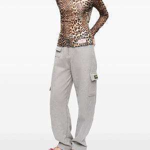 Ganni Leopard print top