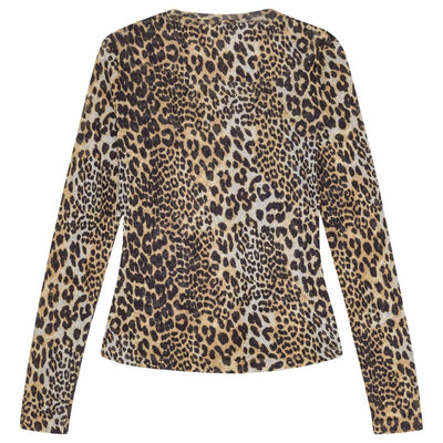 Ganni Leopard print top