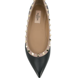 Valentino Garavani Patent Rockstud Ballet Flat