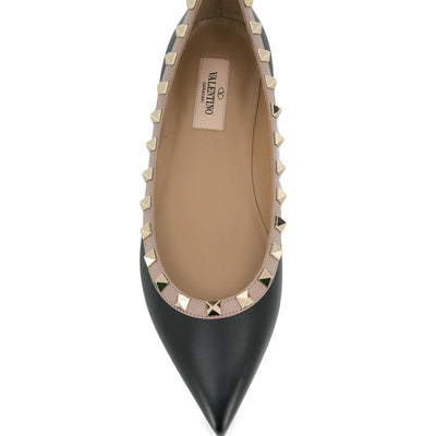 Valentino Garavani Patent Rockstud Ballet Flat