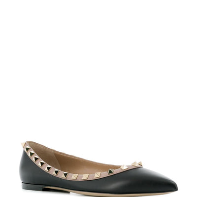 Valentino Garavani Patent Rockstud Ballet Flat