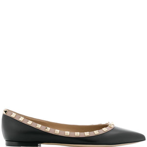 Valentino Garavani Patent Rockstud Ballet Flat