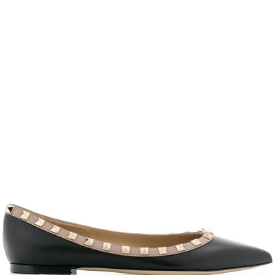 Valentino Garavani Patent Rockstud Ballet Flat