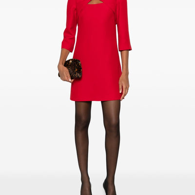 Valentino Wool and silk mini dress