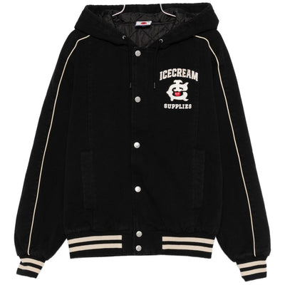 Icecream Cotton hooded bomber jacket