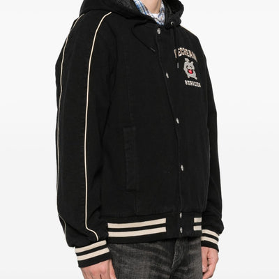 Icecream Cotton hooded bomber jacket