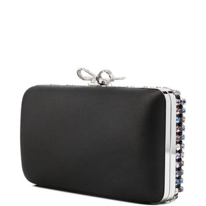 Self-Portrait Multi Crystal Chainmail Clutch