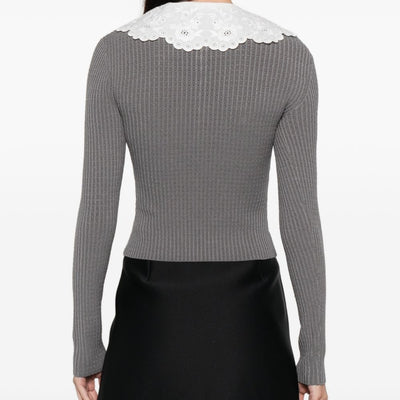Self-Portrait Collar-detail sweater