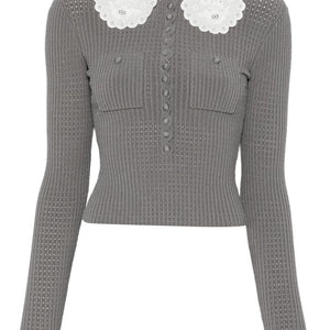 Self-Portrait Collar-detail sweater