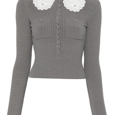 Self-Portrait Collar-detail sweater