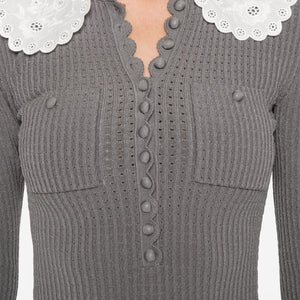 Self-Portrait Collar-detail sweater