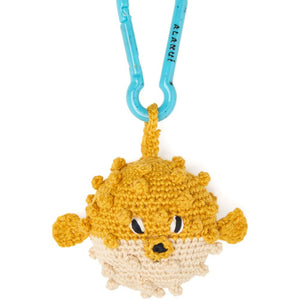 Alanui Handmade Puffer Fish Crochet Key Holder