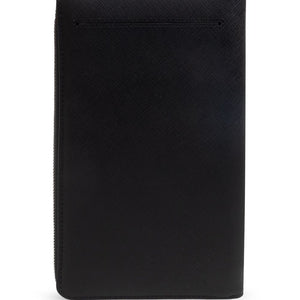 Emporio Armani Saffiano Leather Organizer With Asv Eagle Plaque