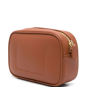 Emporio Armani logo-debossed leather camera bag