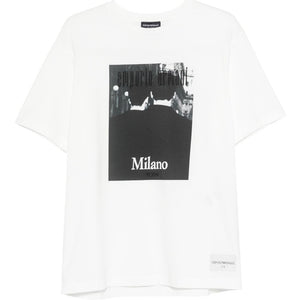 Emporio Armani Printed cotton t-shirt
