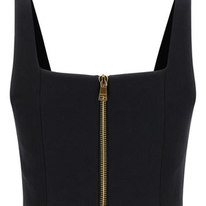 Balmain cropped Wool brassiere top