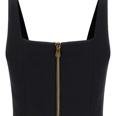 Balmain cropped Wool brassiere top