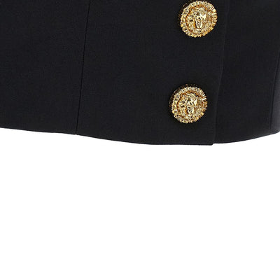 Balmain cropped Wool brassiere top