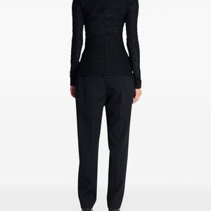 Balmain monogram high-neck top