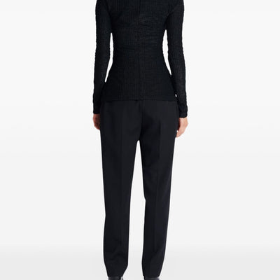 Balmain monogram high-neck top