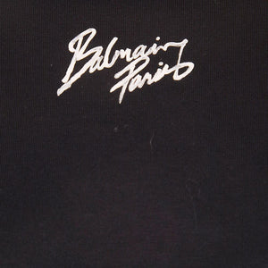 Balmain Logo cotton cropped t-shirt