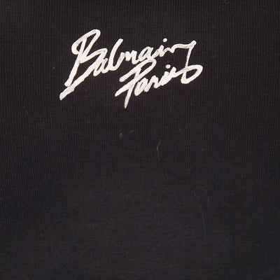 Balmain Logo cotton cropped t-shirt